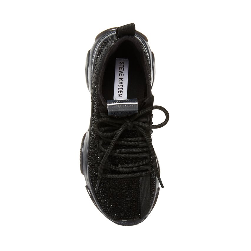 Black Steve Madden Maxima-r Women's Sneakers | PH 5912VSO